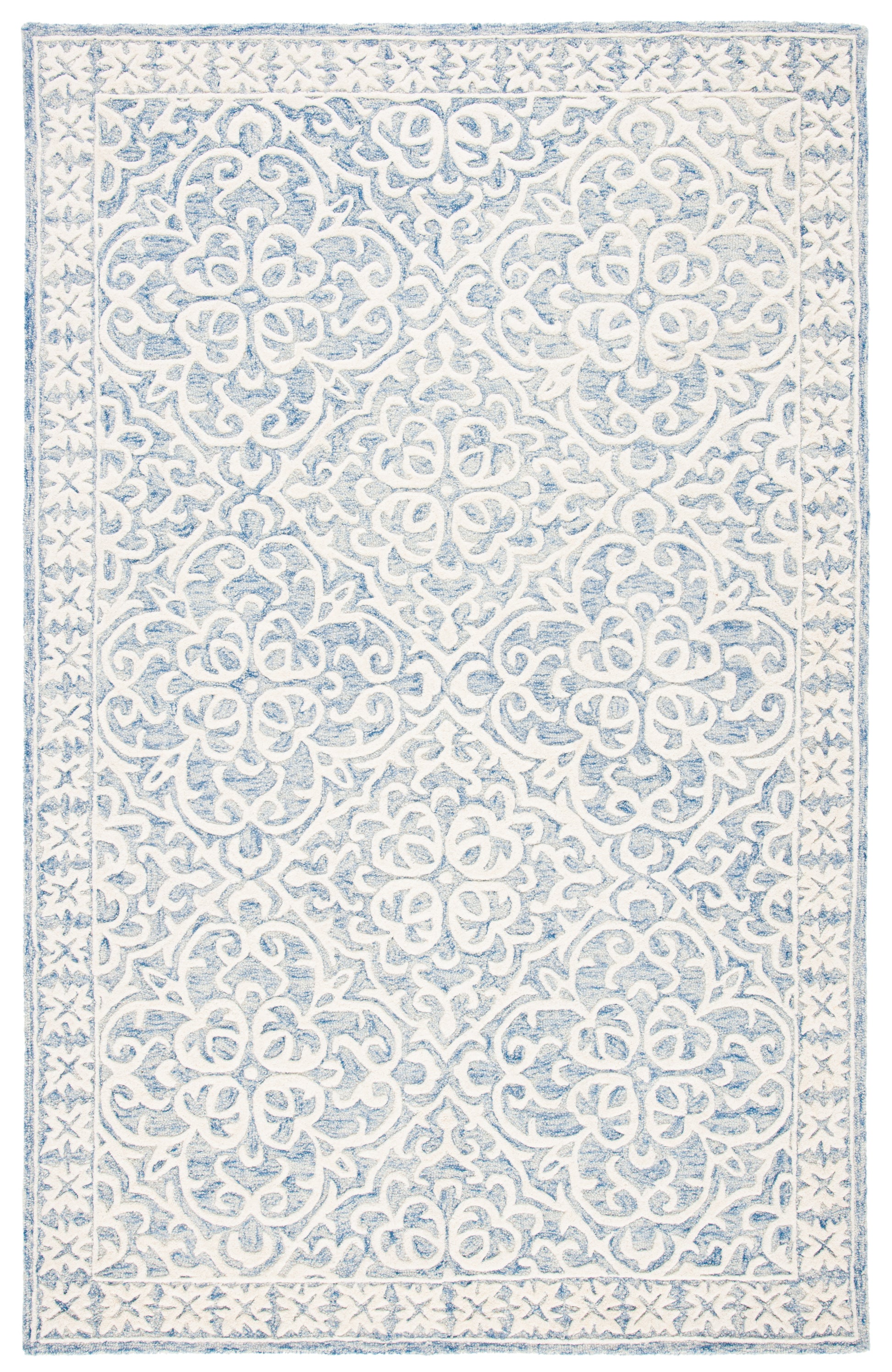 Safavieh Metro Met857M Blue/Ivory Area Rug