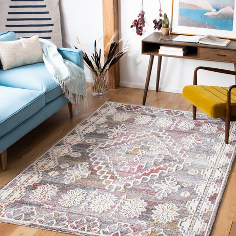 Safavieh Metro Met860Q Red/Ivory Rug.