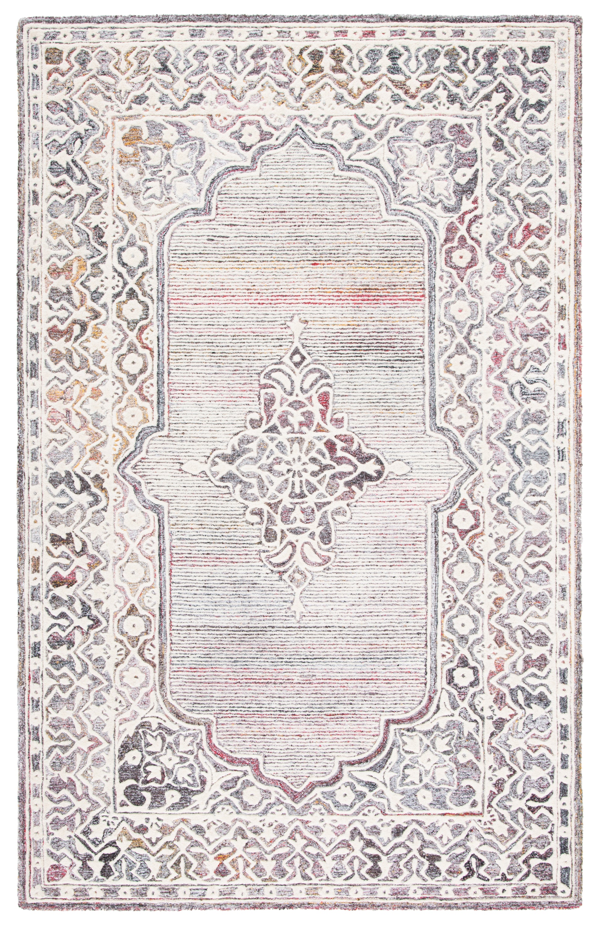 Safavieh Metro Met861Q Red/Ivory Area Rug