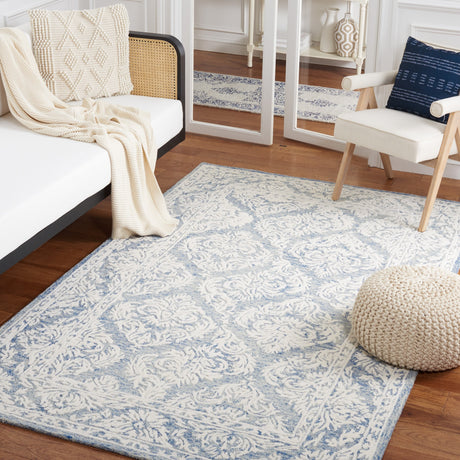 Safavieh Metro Met865M Blue/Ivory Rug.
