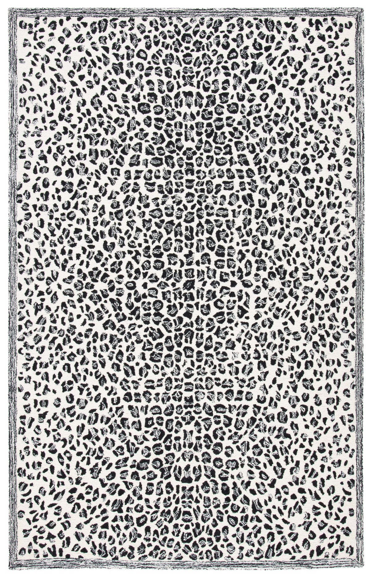Safavieh Metro Met868Z Black/Ivory Rug.