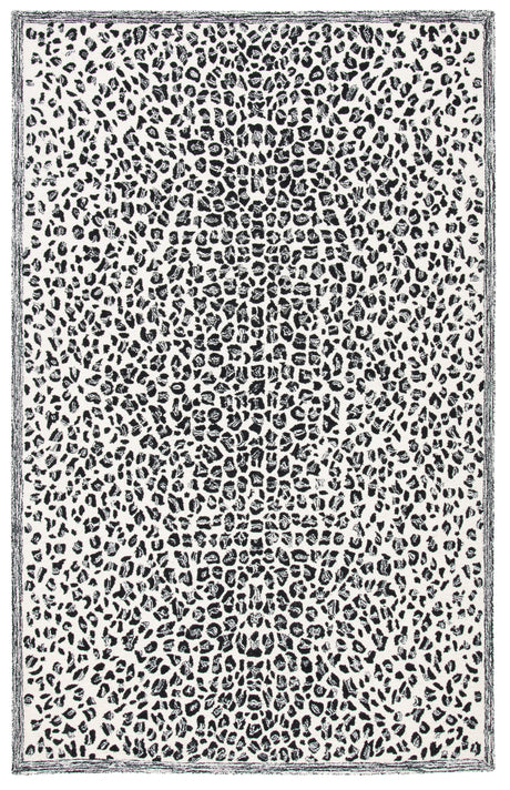 Safavieh Metro Met868Z Black/Ivory Rug.