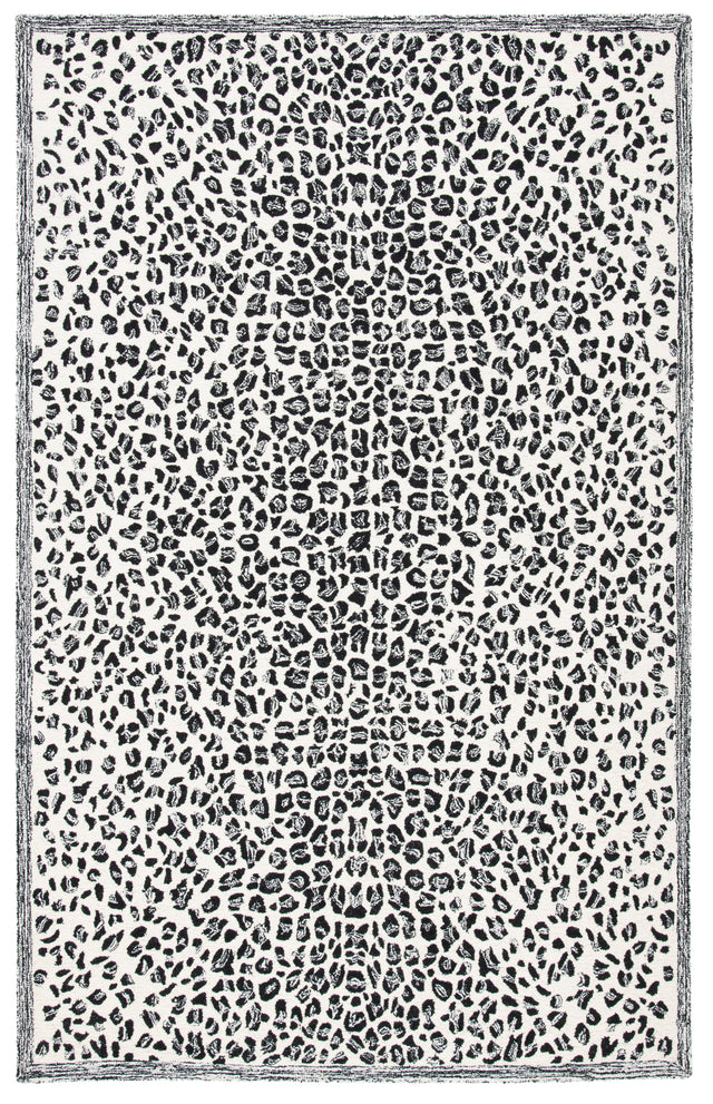 Safavieh Metro Met868Z Black/Ivory Rug.