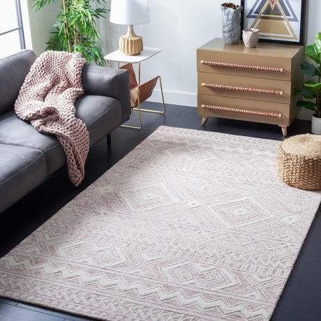 Safavieh Metro Met906U Dark Pink/Ivory Rug.