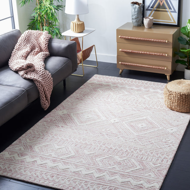 Safavieh Metro Met906U Dark Pink/Ivory Rug.