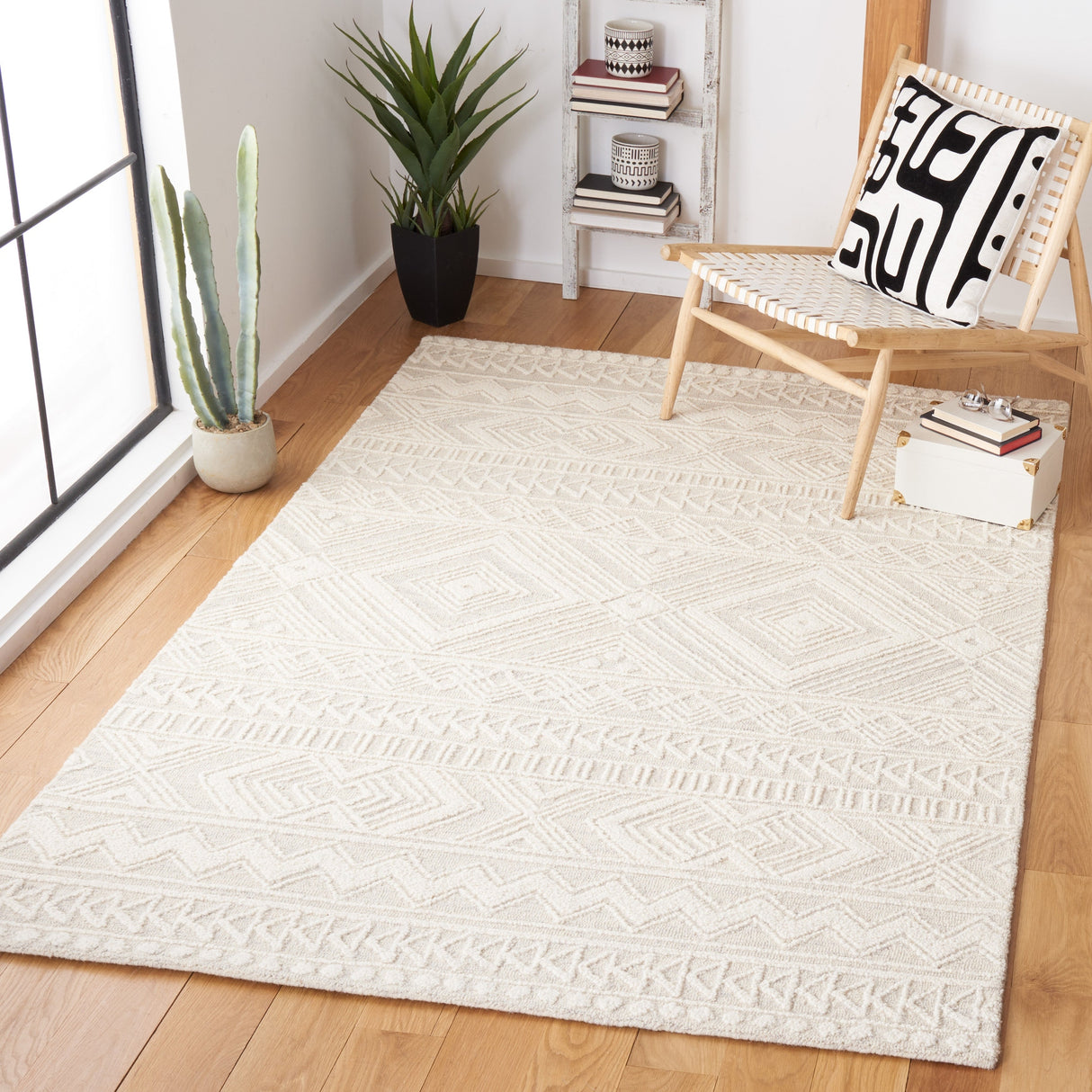 Safavieh Metro Met908G Grey/Ivory Rug.