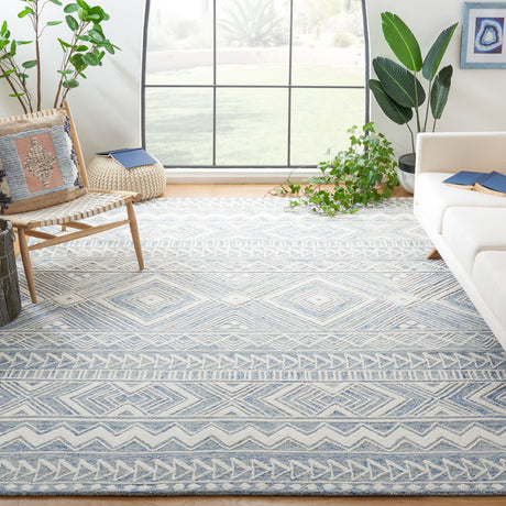 Safavieh Metro Met908M Blue/Ivory Rug.