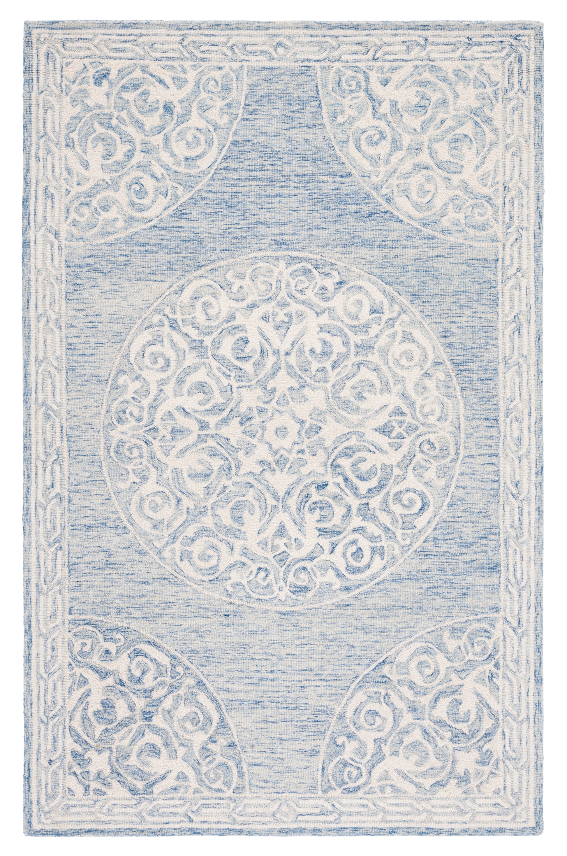 Safavieh Metro Met983M Blue/Ivory Area Rug