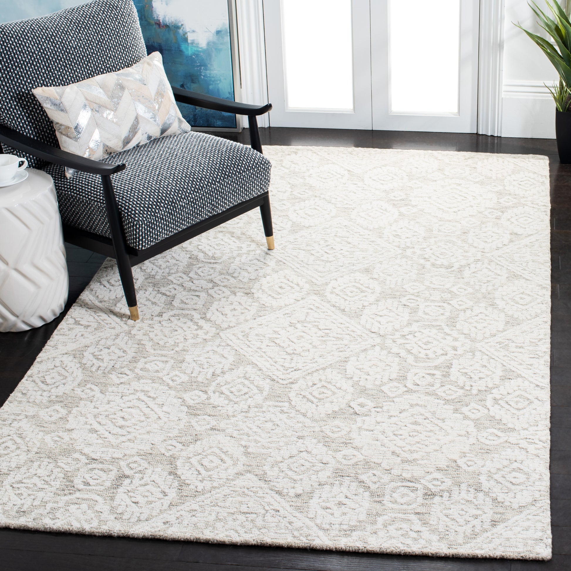 Safavieh Metro Met987T Light Brown/Ivory Area Rug