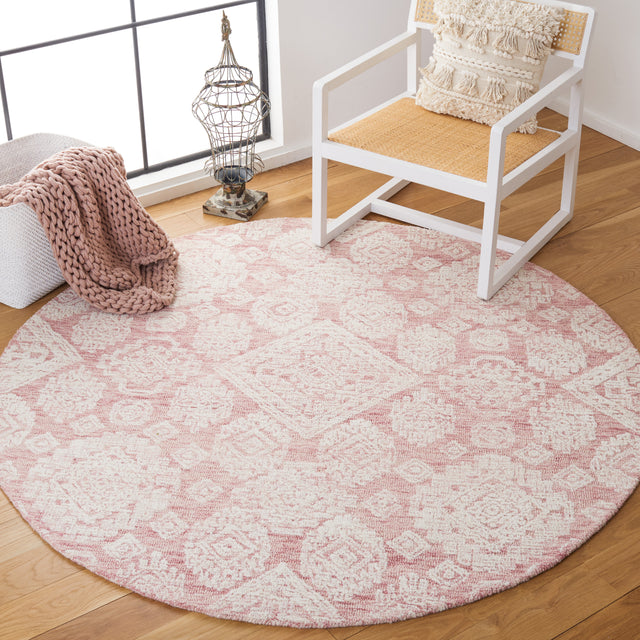 Safavieh Metro Met987U Dark Pink/Ivory Area Rug