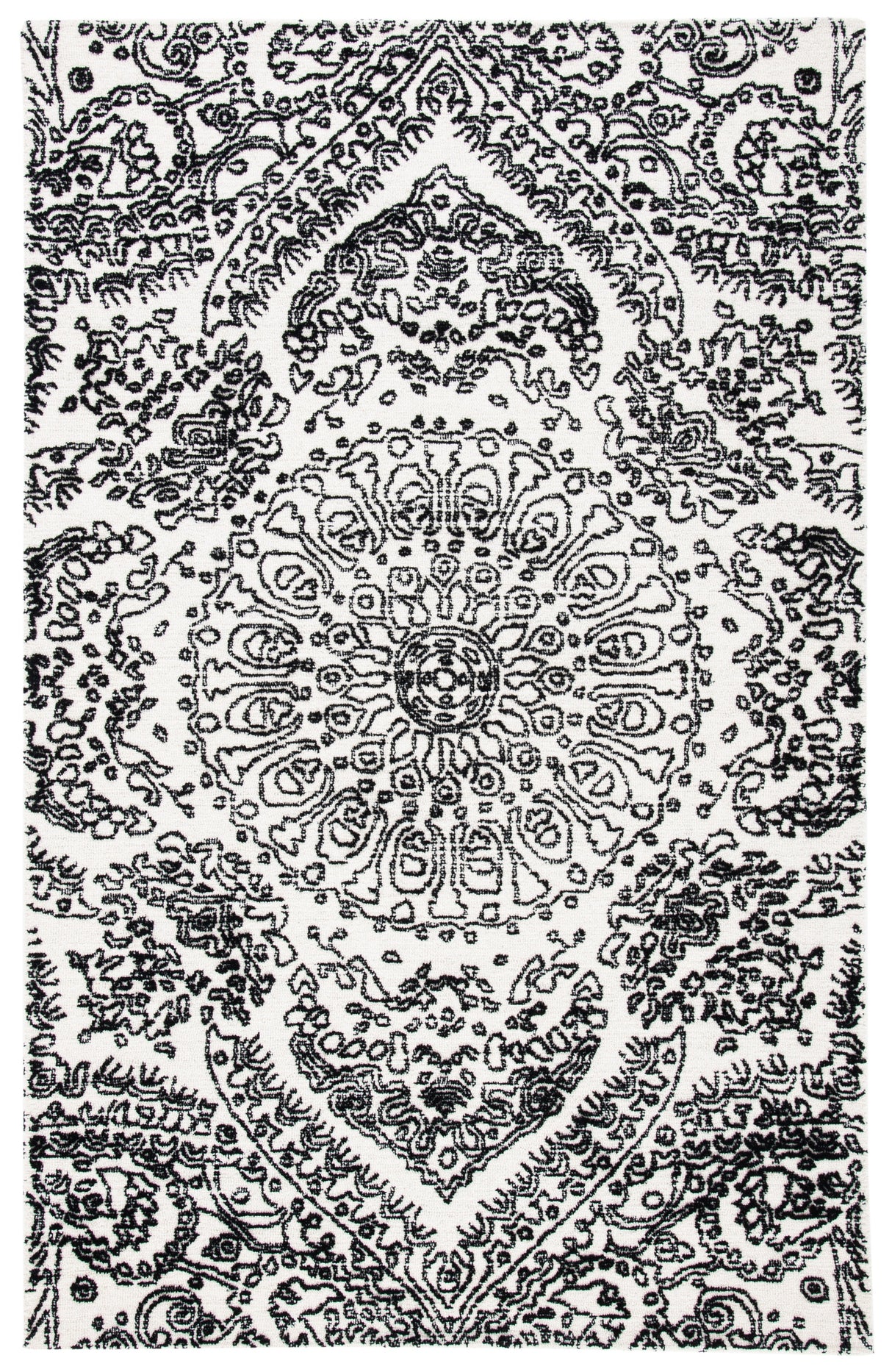 Safavieh Metro Met993A Ivory/Black Rugs.