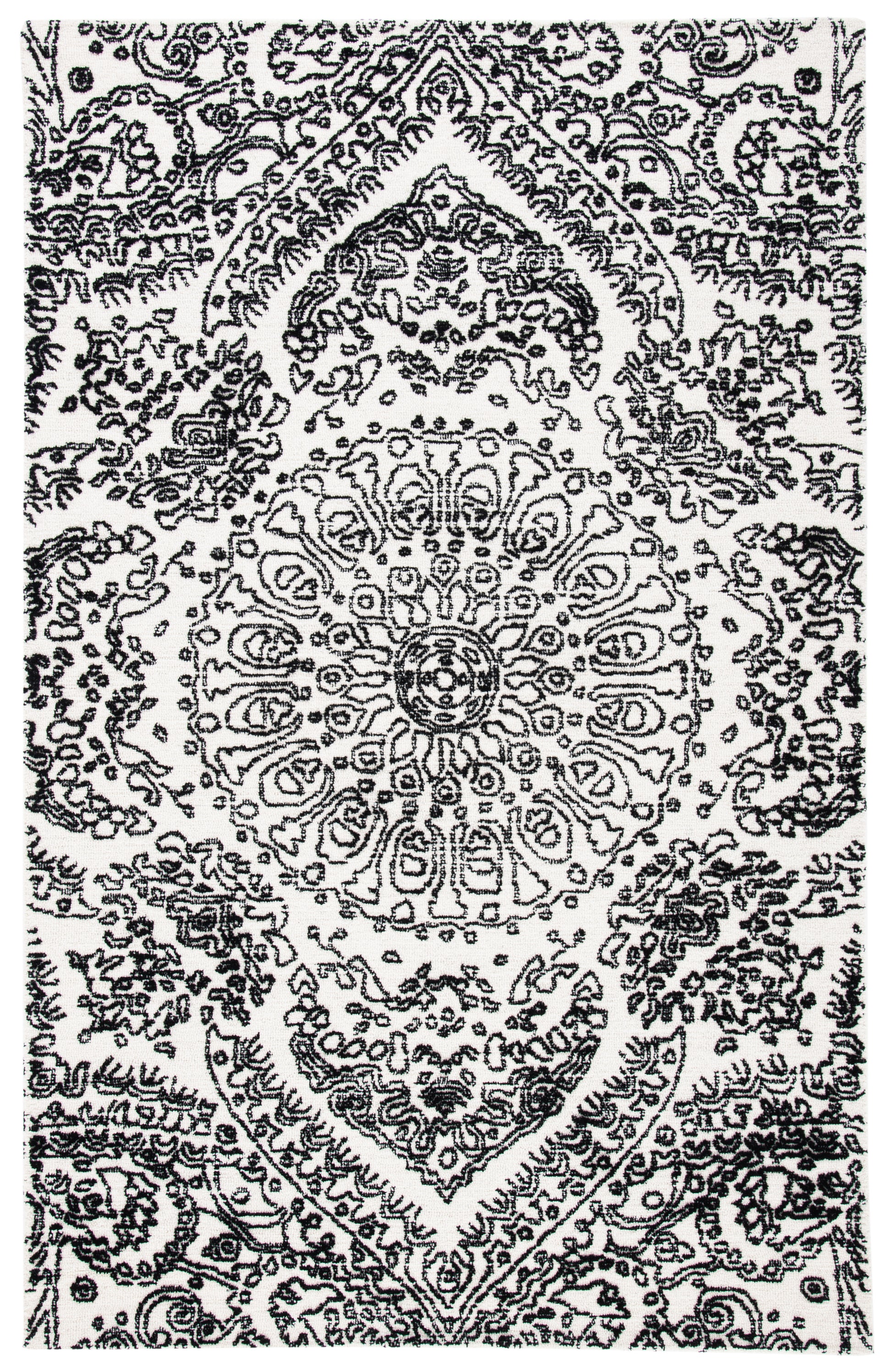 Safavieh Metro Met993A Ivory/Black Area Rug