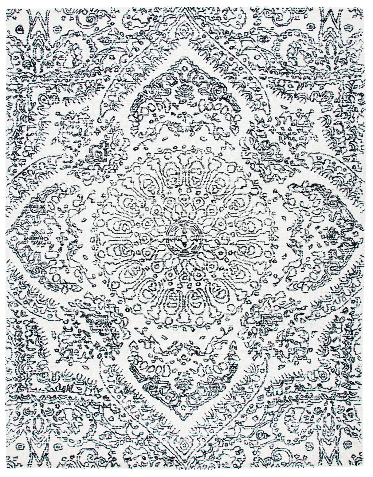Safavieh Metro Met993A Ivory/Black Rugs.