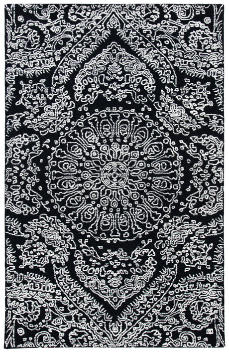 Safavieh Metro Met993Z Black/Ivory Area Rug