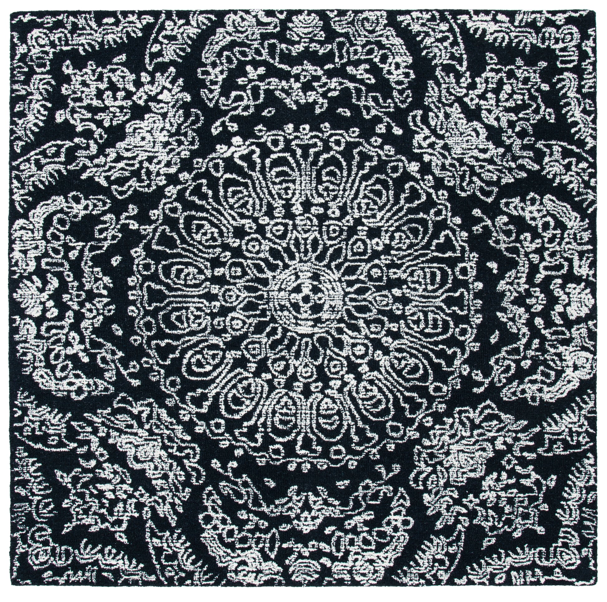 Safavieh Metro Met993Z Black/Ivory Area Rug