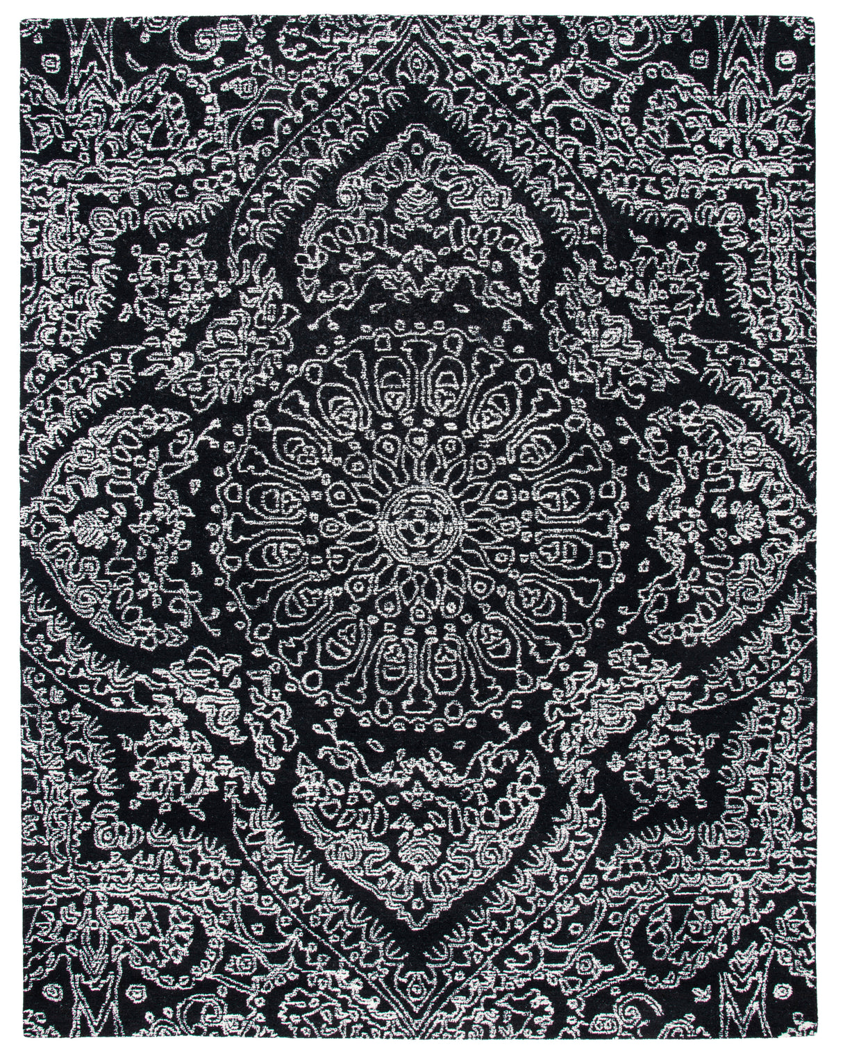 Safavieh Metro Met993Z Black/Ivory Rugs.