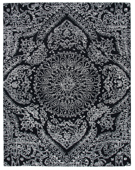 Safavieh Metro Met993Z Black/Ivory Area Rug