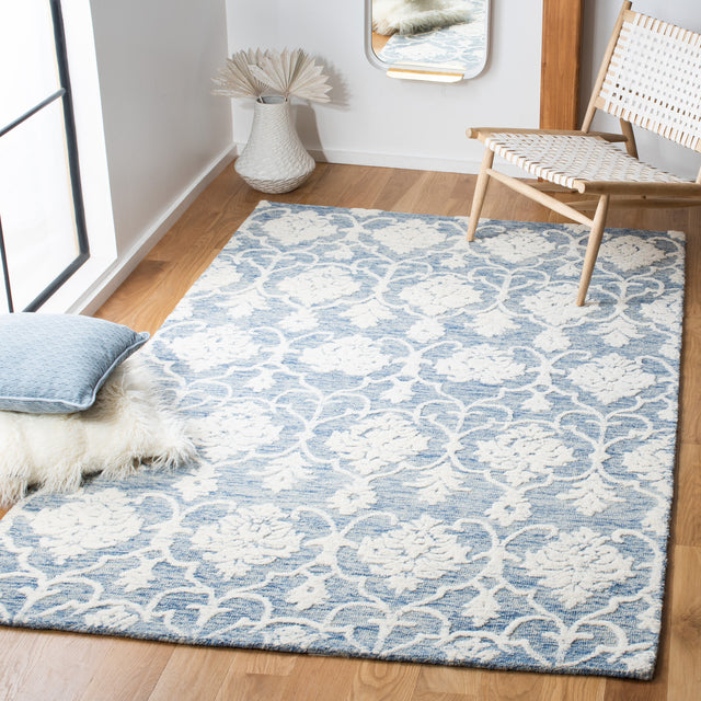 Safavieh Metro Met996M Blue/Ivory Rugs.