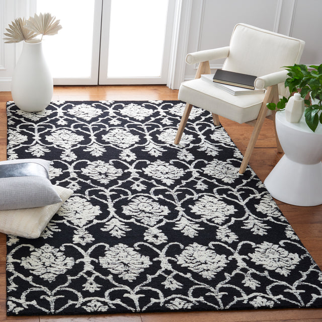 Safavieh Metro Met996Z Black/Ivory Rugs.