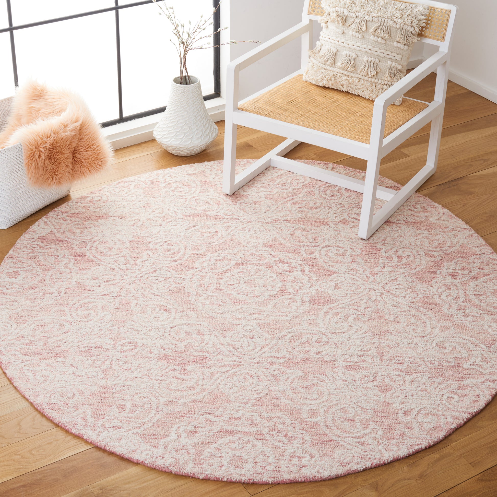 Safavieh Metro Met997U Dark Pink/Ivory Area Rug