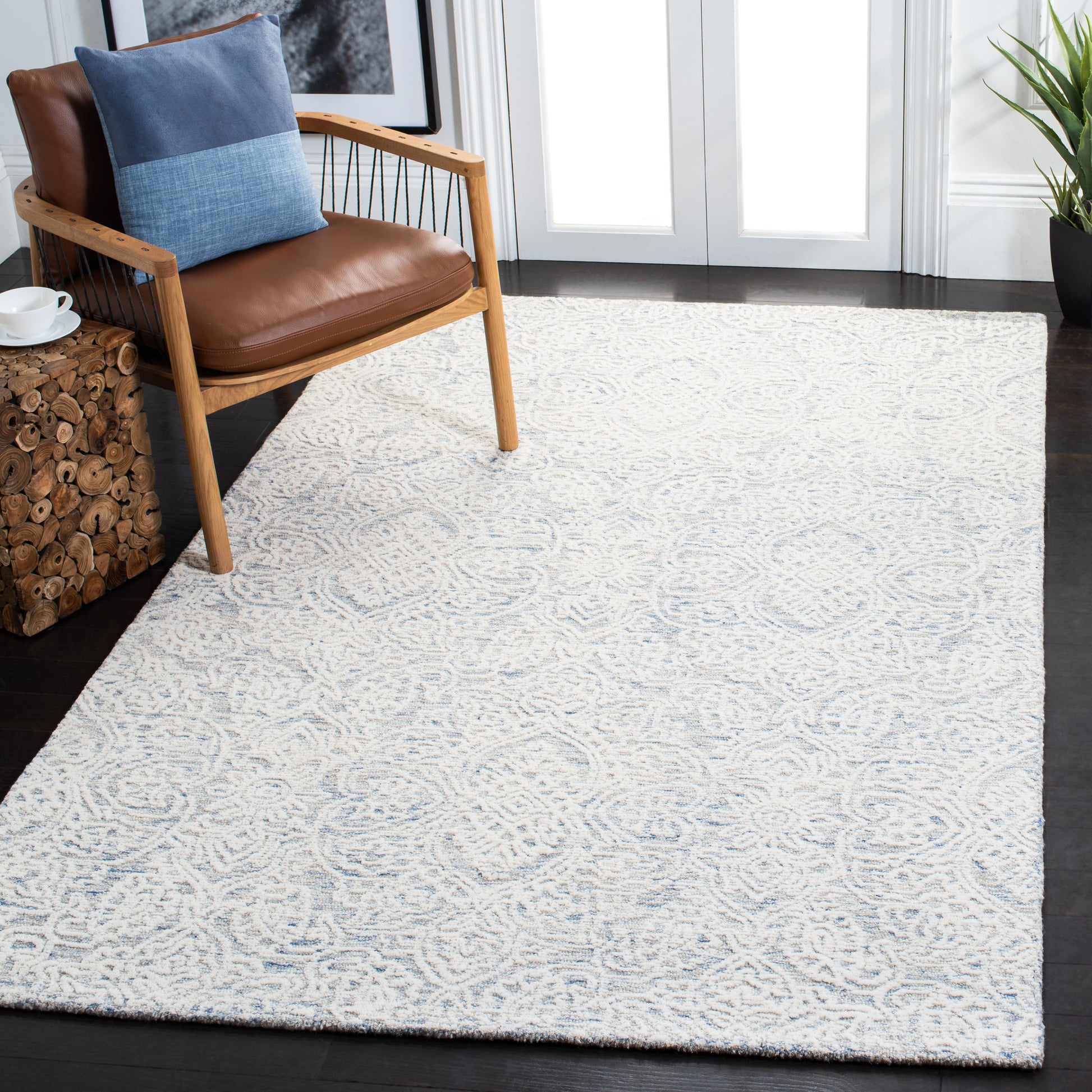 Safavieh Metro Met998L Light Blue/Ivory Area Rug