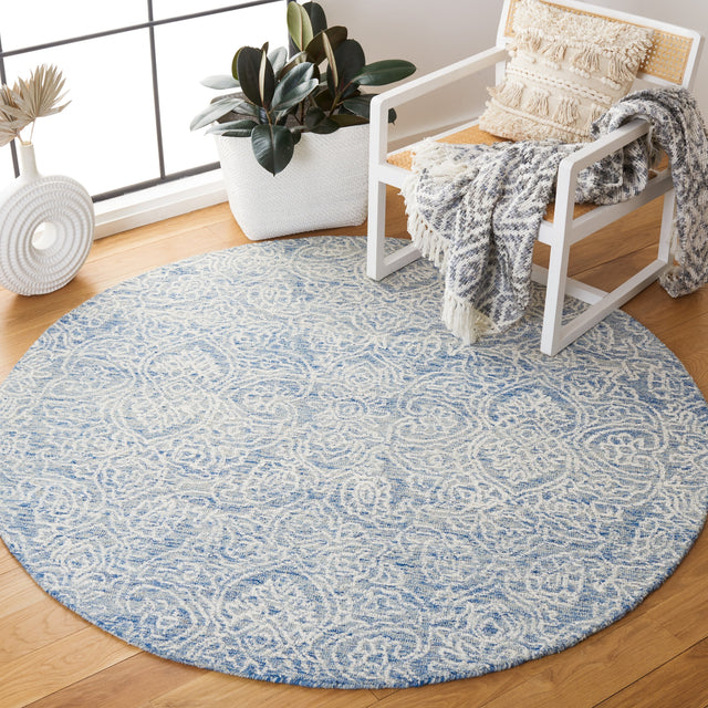 Safavieh Metro Met998M Blue/Ivory Rugs.