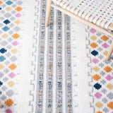 Safavieh Moroccan Fringe Shag Mfg102A Ivory/Grey Rugs.