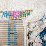 Safavieh Moroccan Fringe Shag Mfg104A Ivory/Navy Rugs.