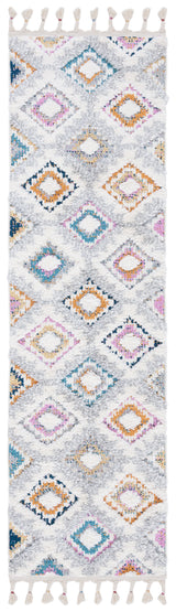 Safavieh Moroccan Fringe Shag Mfg106F Grey/Ivory Rugs.