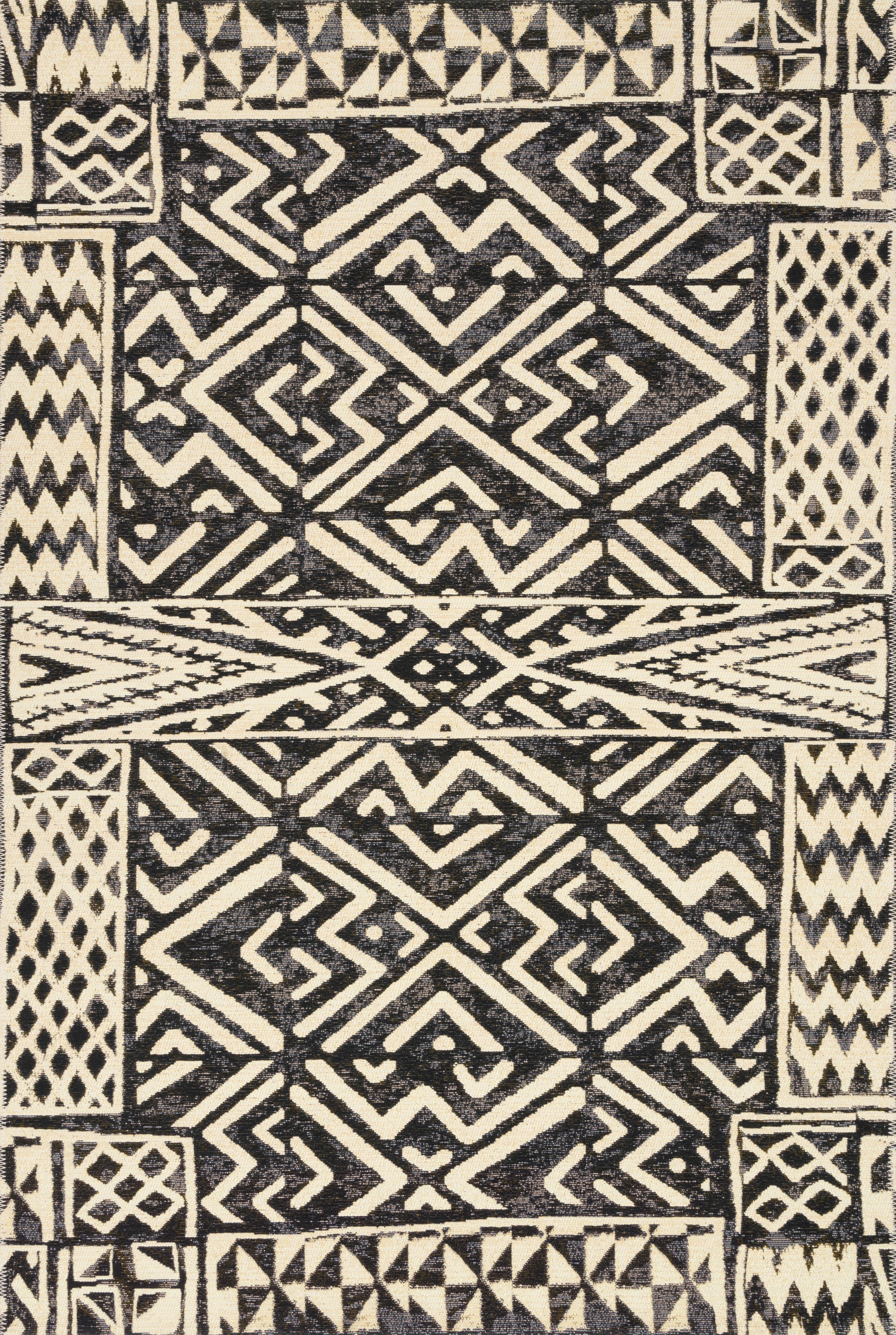 Loloi Mika Mik-13 Ivory/Black Area Rug