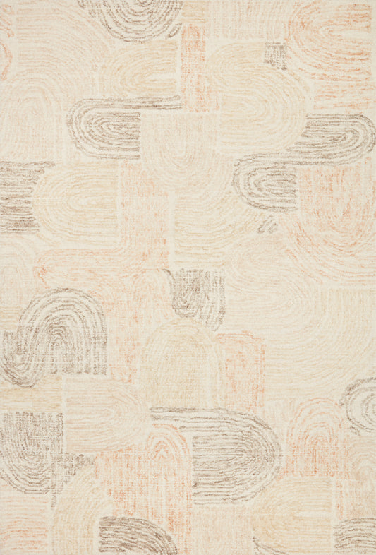 Loloi Milo Mlo-02 Peach/Pebble Area Rug