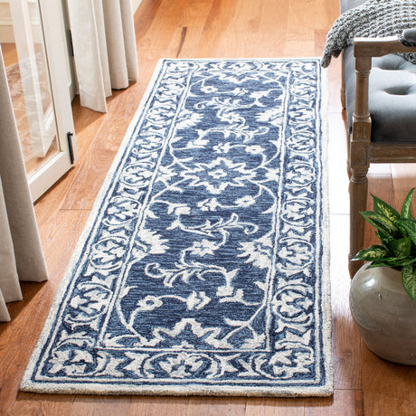 Safavieh Micro-Loop Mlp160N Navy/Taupe Rugs.