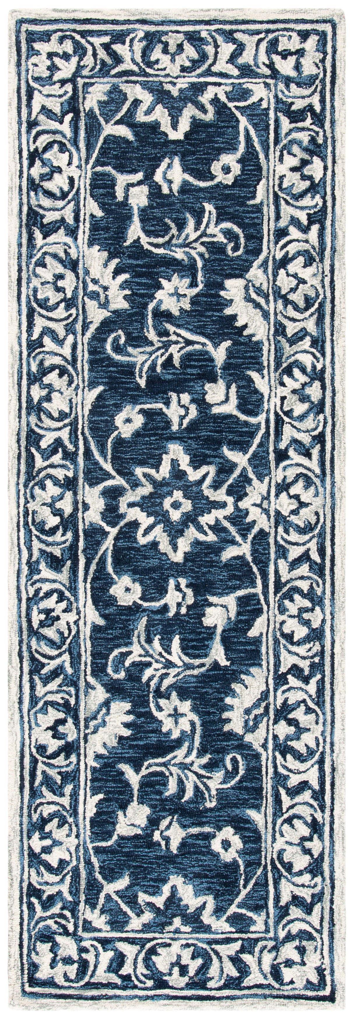 Safavieh Micro-Loop Mlp160N Navy/Taupe Rugs.