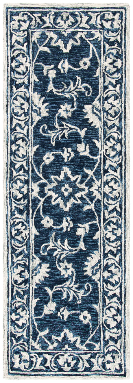Safavieh Micro-Loop Mlp160N Navy/Taupe Rugs.