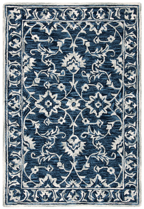 Safavieh Micro-Loop Mlp160N Navy/Taupe Rugs.