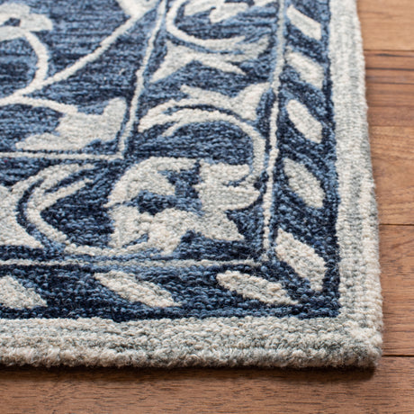 Safavieh Micro-Loop Mlp160N Navy/Taupe Rugs.