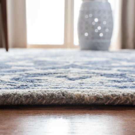 Safavieh Micro-Loop Mlp160N Navy/Taupe Rugs.