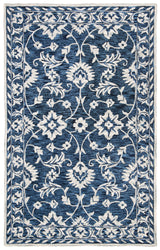 Safavieh Micro-Loop Mlp160N Navy/Taupe Rugs.