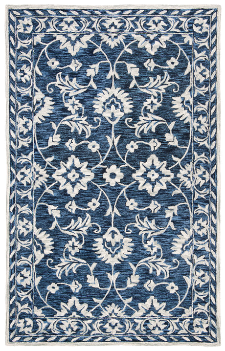 Safavieh Micro-Loop Mlp160N Navy/Taupe Rugs.