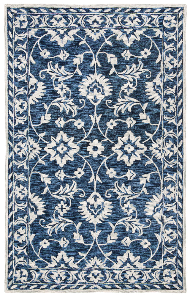 Safavieh Micro-Loop Mlp160N Navy/Taupe Rugs.