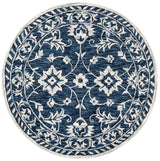 Safavieh Micro-Loop Mlp160N Navy/Taupe Rugs.
