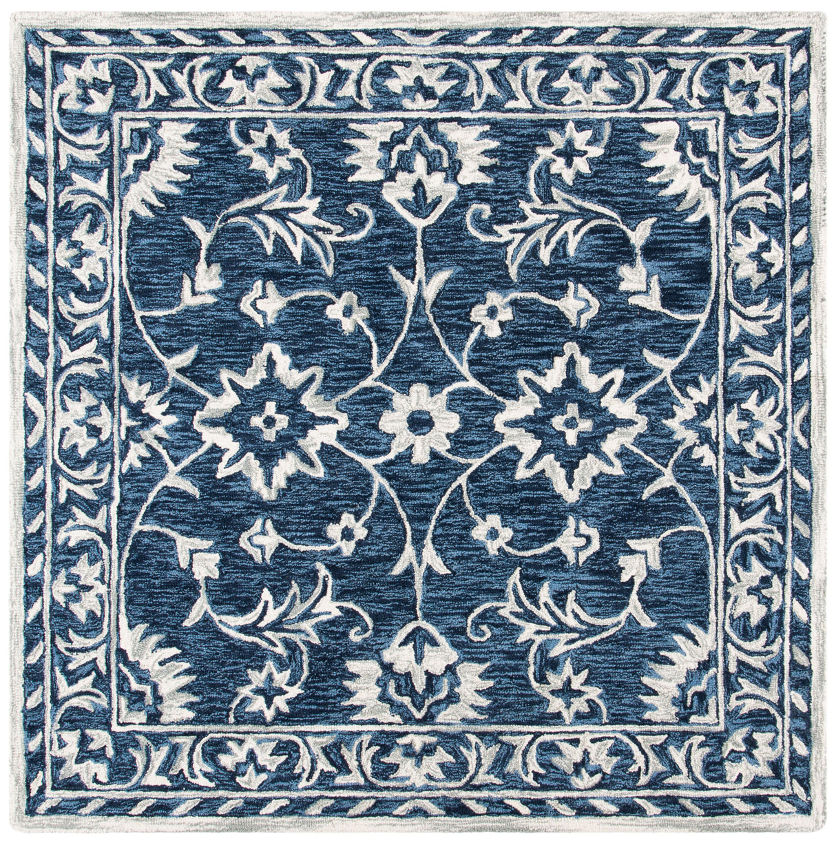 Safavieh Micro-Loop Mlp160N Navy/Taupe Rugs.