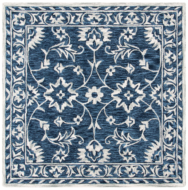 Safavieh Micro-Loop Mlp160N Navy/Taupe Rugs.