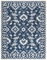 Safavieh Micro-Loop Mlp160N Navy/Taupe Rugs.
