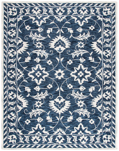 Safavieh Micro-Loop Mlp160N Navy/Taupe Rugs.