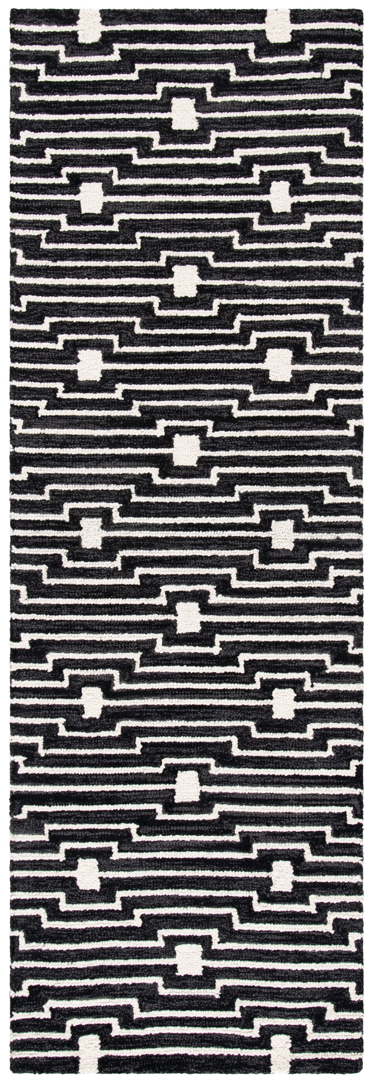 Safavieh Micro-Loop Mlp166H Charcoal/Ivory Rugs.