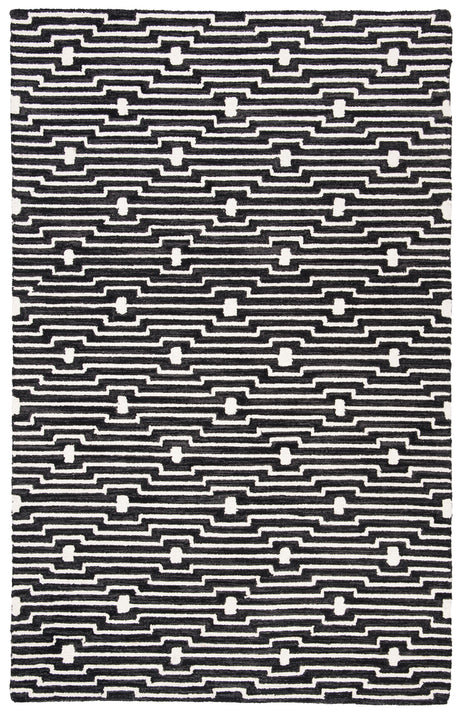 Safavieh Micro-Loop Mlp166H Charcoal/Ivory Area Rug