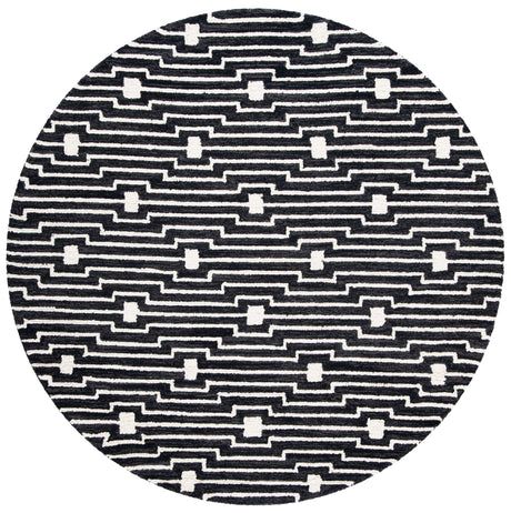 Safavieh Micro-Loop Mlp166H Charcoal/Ivory Area Rug