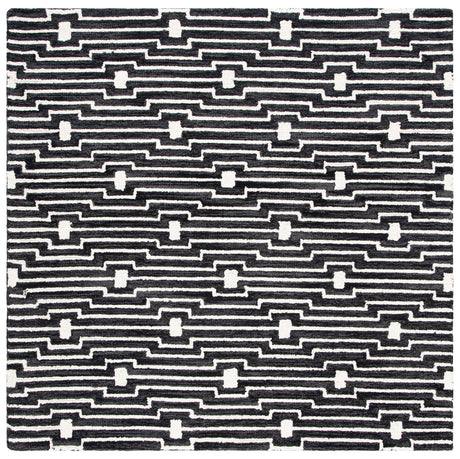 Safavieh Micro-Loop Mlp166H Charcoal/Ivory Area Rug