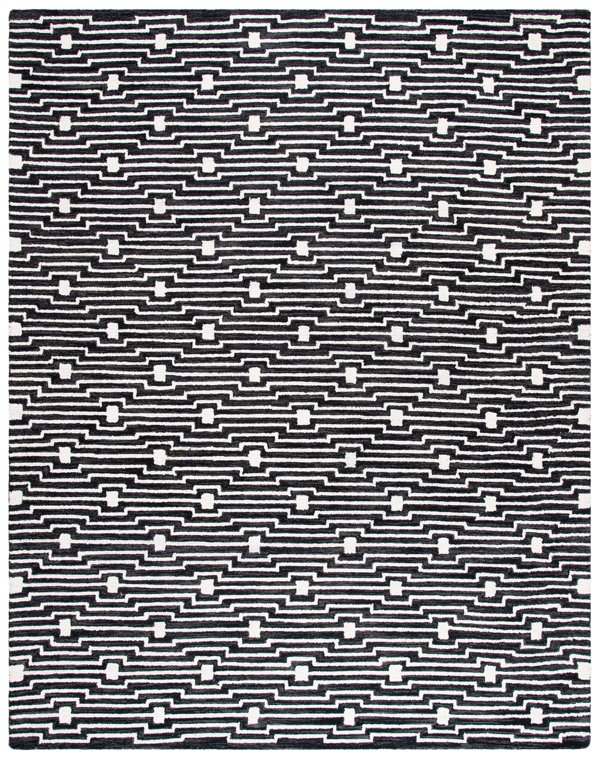 Safavieh Micro-Loop Mlp166H Charcoal/Ivory Rugs.